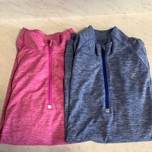 Old Navy Active 1/2 Zip (medium) set of 2!